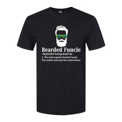 Bearded Funcle Definition Funny Uncle Vintage Style Softstyle® CVC T-Shirt