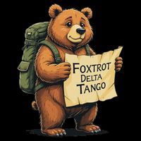 Bear Foxtrots Deltas Tangos  Drawstring Bag