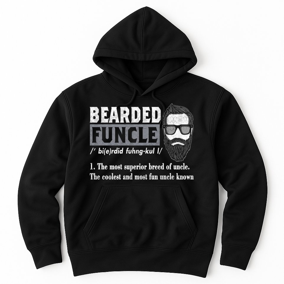 Bearded Funcle Definition Hoodie