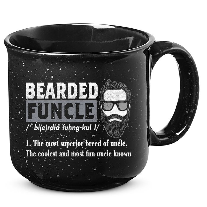 Bearded Funcle Definition 15oz Campfire Ceramic Mug