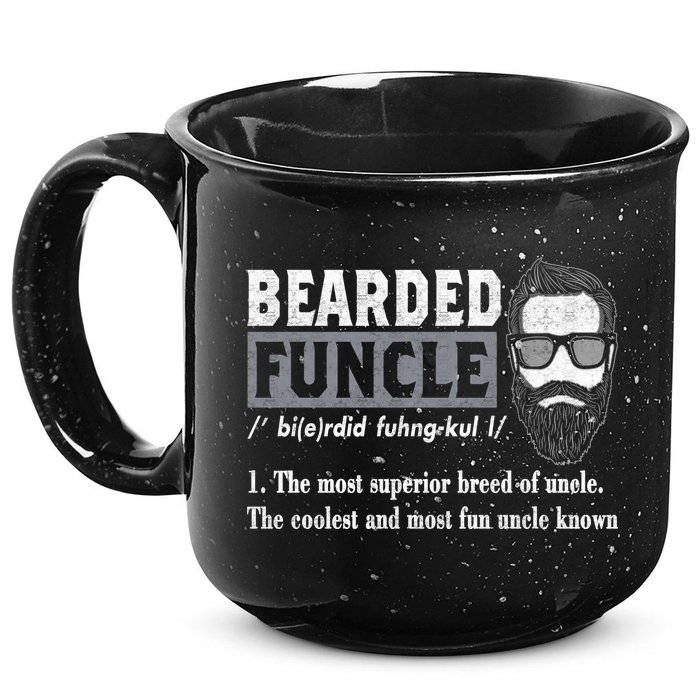 Bearded Funcle Definition 15oz Campfire Ceramic Mug