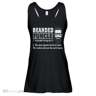 Bearded Funcle Definition Ladies Essential Flowy Tank