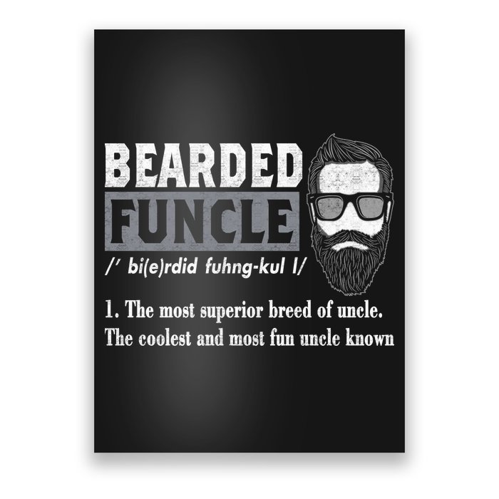 Bearded Funcle Definition Poster