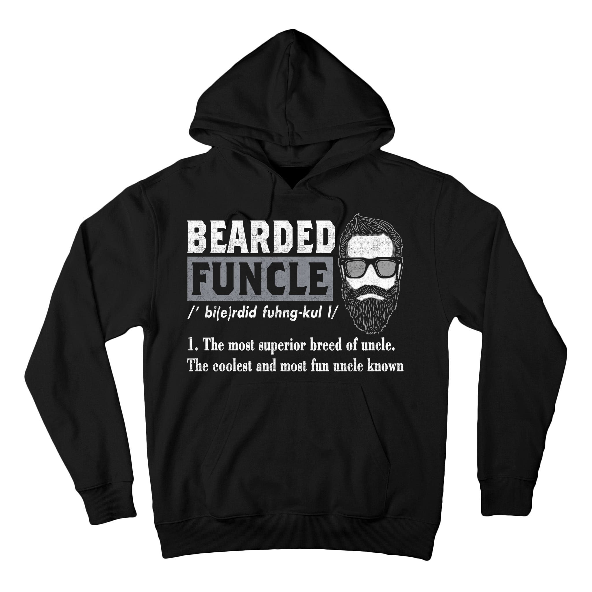 Bearded Funcle Definition Tall Hoodie