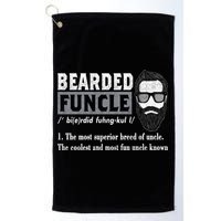 Bearded Funcle Definition Golf Towel