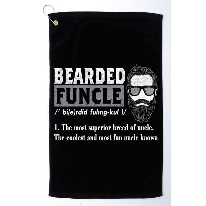 Bearded Funcle Definition Golf Towel