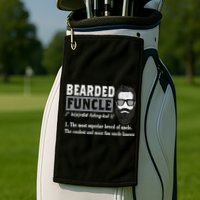 Bearded Funcle Definition Golf Towel