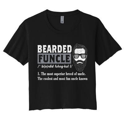 Bearded Funcle Definition Crop Top