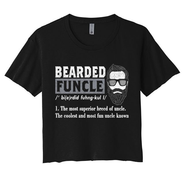 Bearded Funcle Definition Crop Top