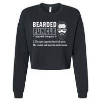 Bearded Funcle Definition Cropped Pullover Crew