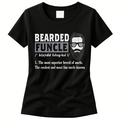 Bearded Funcle Definition Womens T-Shirt
