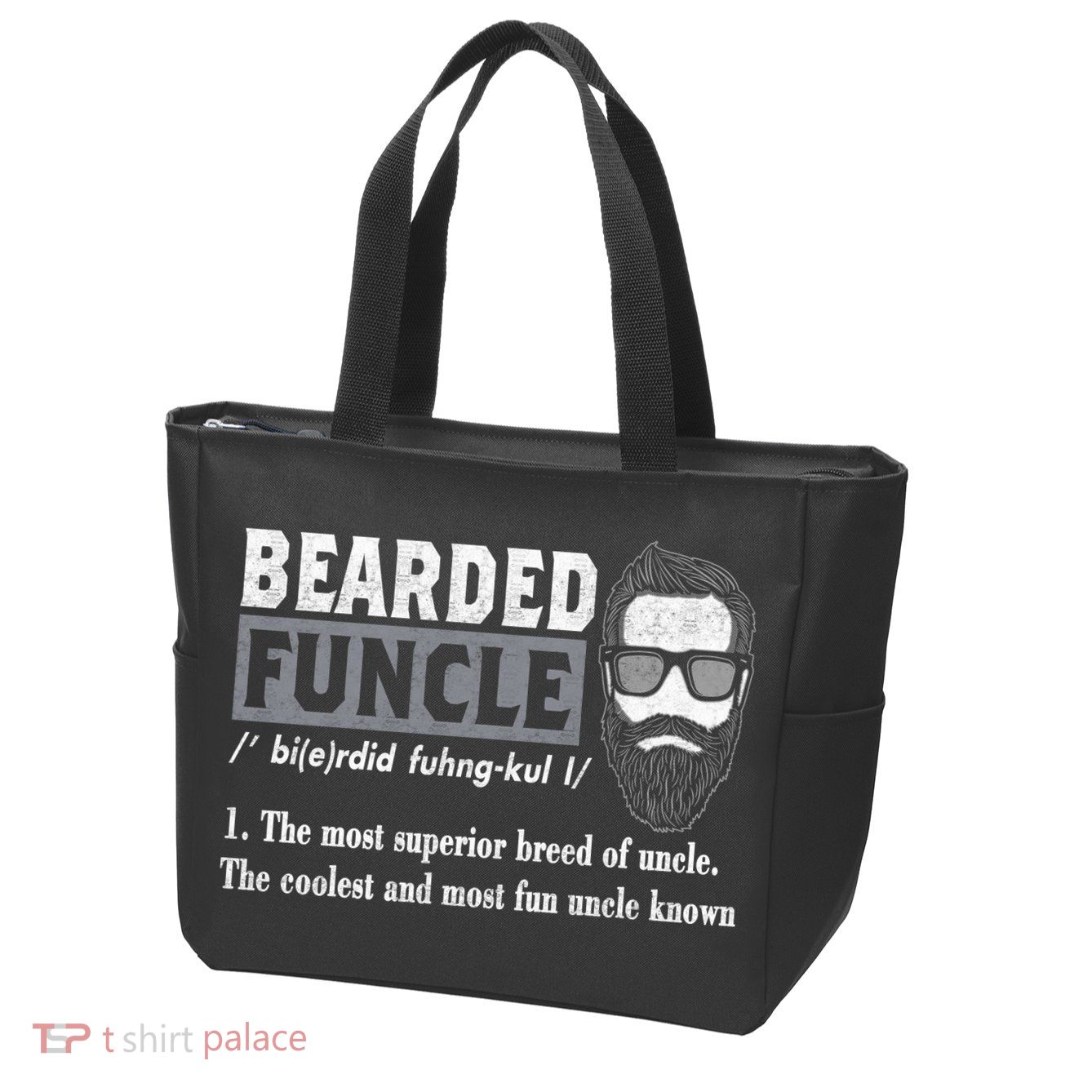 Bearded Funcle Definition Zip Tote Bag