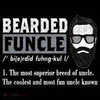 Bearded Funcle Definition Zip Tote Bag