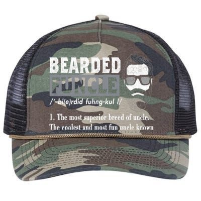 Bearded Funcle Definition Retro Rope Trucker Hat Cap