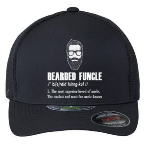 Bearded Funcle Definition Flexfit Unipanel Trucker Cap