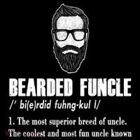 Bearded Funcle Definition Button