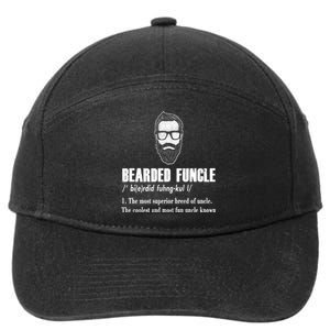 Bearded Funcle Definition 7-Panel Snapback Hat