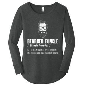 Bearded Funcle Definition Women's Perfect Tri Tunic Long Sleeve Shirt