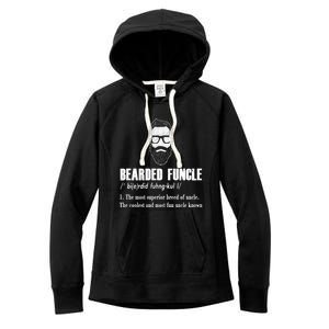 Bearded Funcle Definition Women's Fleece Hoodie