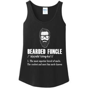 Bearded Funcle Definition Ladies Essential Tank