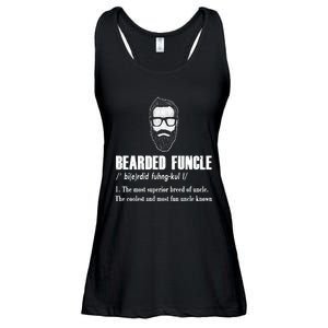 Bearded Funcle Definition Ladies Essential Flowy Tank