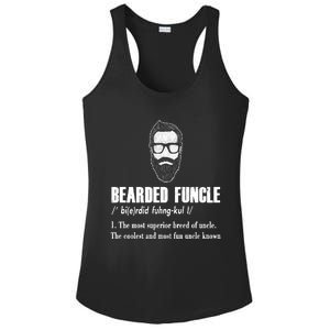 Bearded Funcle Definition Ladies PosiCharge Competitor Racerback Tank