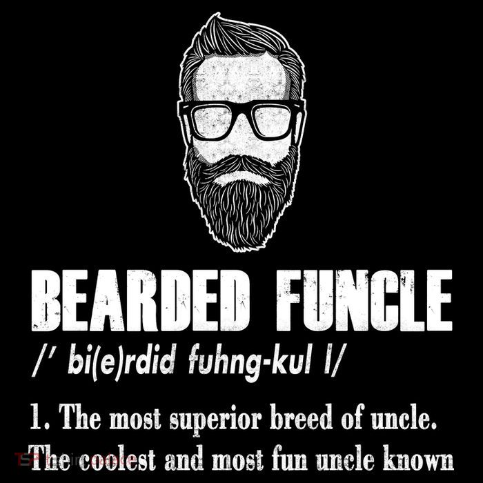 Bearded Funcle Definition Cooling Performance Long Sleeve Crew