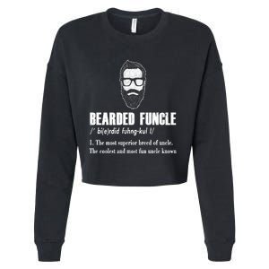 Bearded Funcle Definition Cropped Pullover Crew