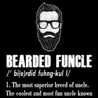 Bearded Funcle Definition Cropped Pullover Crew