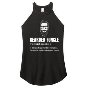 Bearded Funcle Definition Women's Perfect Tri Rocker Tank