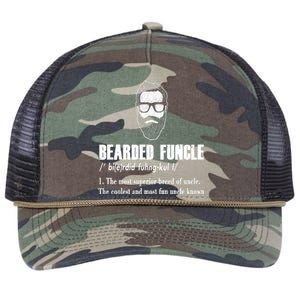 Bearded Funcle Definition Retro Rope Trucker Hat Cap