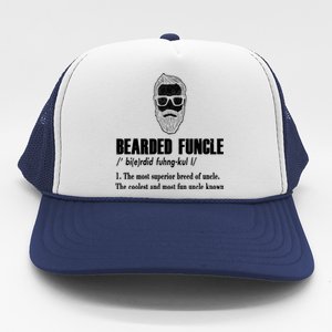 Bearded Funcle Definition Trucker Hat