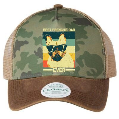 Best Frenchie Dad Design Father French Bulldog Lovers Legacy Tie Dye Trucker Hat