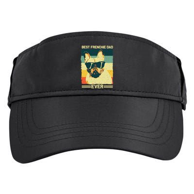 Best Frenchie Dad Design Father French Bulldog Lovers Adult Drive Performance Visor