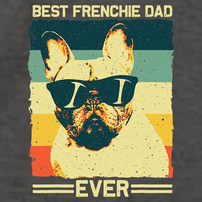 Best Frenchie Dad Design Father French Bulldog Lovers Vector Backpack
