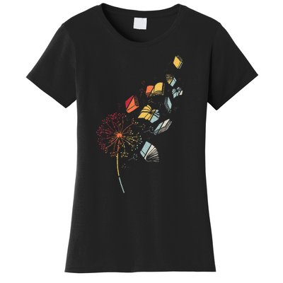 Book Flower Dandelion Women's T-Shirt