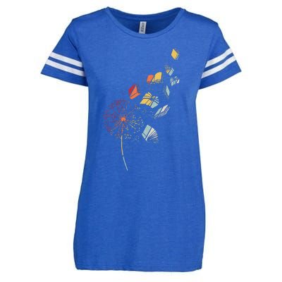 Book Flower Dandelion Enza Ladies Jersey Football T-Shirt