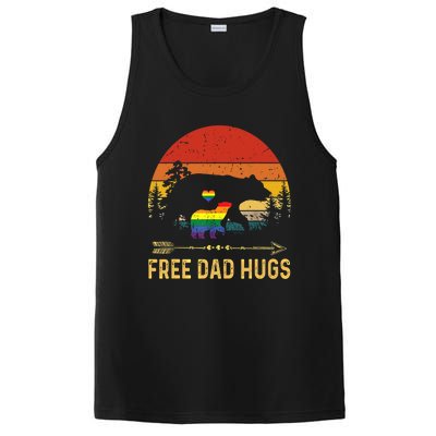 Bear Free Dad Hugs Fathers Day Lgbtq Pride Gift PosiCharge Competitor Tank