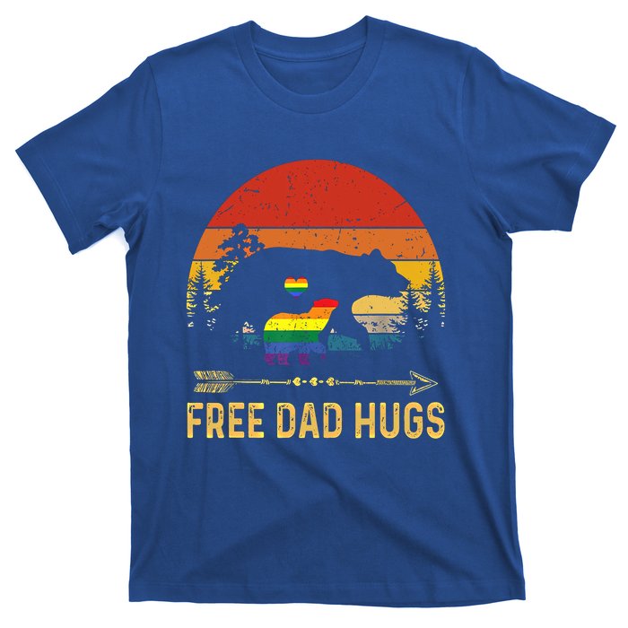 Bear Free Dad Hugs Fathers Day Lgbtq Pride Gift T-Shirt