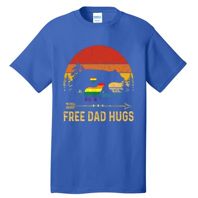 Bear Free Dad Hugs Fathers Day Lgbtq Pride Gift Tall T-Shirt