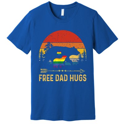 Bear Free Dad Hugs Fathers Day Lgbtq Pride Gift Premium T-Shirt