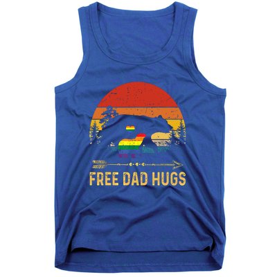 Bear Free Dad Hugs Fathers Day Lgbtq Pride Gift Tank Top