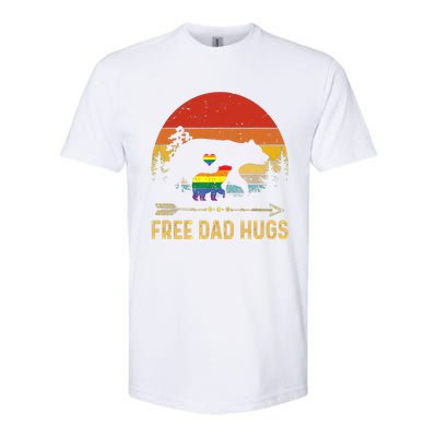 Bear Free Dad Hugs Fathers Day Lgbtq Pride Gift Softstyle CVC T-Shirt