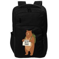 Bear Foxtrots Deltas Tangos Funny Bear Foxtrots Deltas Impact Tech Backpack