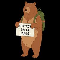 Bear Foxtrots Deltas Tangos Funny Bear Foxtrots Deltas Impact Tech Backpack