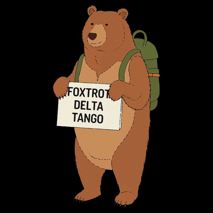 Bear Foxtrots Deltas Tangos Funny Bear Foxtrots Deltas Impact Tech Backpack