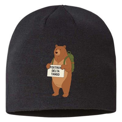 Bear Foxtrots Deltas Tangos Funny Bear Foxtrots Deltas Sustainable Beanie
