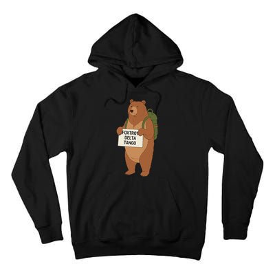 Bear Foxtrots Deltas Tangos Funny Bear Foxtrots Deltas Tall Hoodie