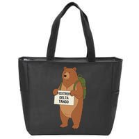 Bear Foxtrots Deltas Tangos Funny Bear Foxtrots Deltas Zip Tote Bag