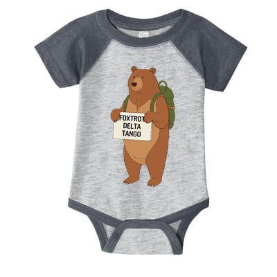 Bear Foxtrots Deltas Tangos Funny Bear Foxtrots Deltas Infant Baby Jersey Bodysuit